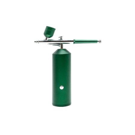 Ansiktsmassageapparat Portabel Airbrush Kit Nano Ansiktsångare Massageapparat Trådlös Smink Airbrush Kit med Kompressor Grön YEMAESRE