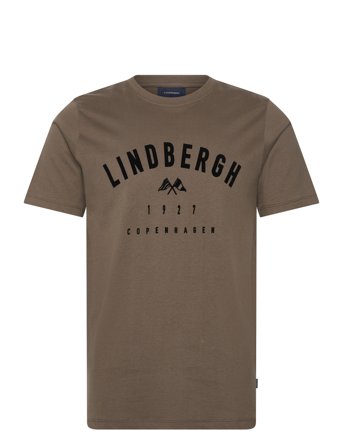 Logo Tee S/S Brown Lindbergh