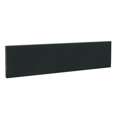 Rectangular desk screen, 1800x400 mm, black