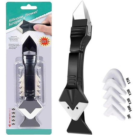 Verktøy Glass Lim Vinkel Skrape Verktøy Caulk Sement Skrape Silikon Tetningsmasse Fjerner Spad Gulv Rengjøring Kjøkken Vindue