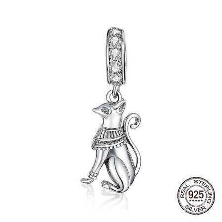 Halsband Hänge Egyptisk Kvinna Silver Lyx Sterling