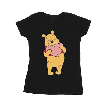 Disney Dam/Kvinnor Winnie The Pooh Hjärta Ögon Bomull T-shirt