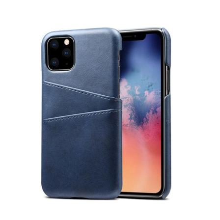 Iphone 11 Pro Läderskal Korthållare Blå