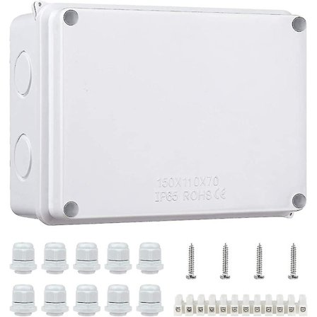 Ip65 Vanntett Koblingsboks Stor Abs Elektrisk Boks Utendørs Kabel