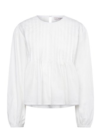 Saga Long Sleeve Blouse White A-View