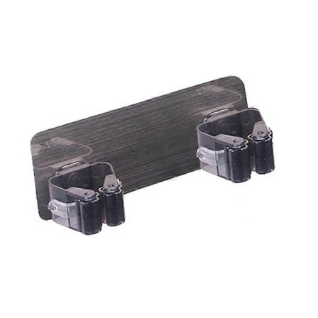 Dobbel Krok Veggmontert Mopp Børste Kost Holder Henger Stativ Hjem Organizer Verktøy