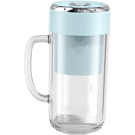 Elektrisk Juicepress Kopp Personlig Storlek Mixer 330ml Juicepress Mixer Kopp för Resor Hem Vattenmelon Grapefrukt Fruktjuice, Blå