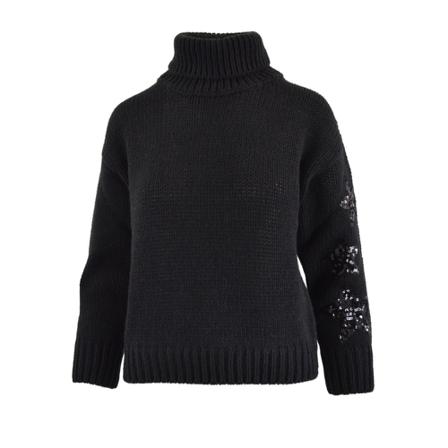 Liu Jo, Turtlenecks Czarny, Kobieta, Rozmiar: S
