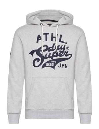 Athletic Script Graphic Hoodie Hettegenser Genser Grå Superdry*Betinget Tilbud