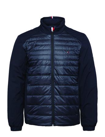 Tech Mix Media Stand Collar Jkt Blue Tommy Hilfiger