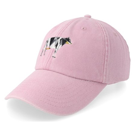 Origami - Rose unconstructed Casquette - Origami Cow Vintage Washed Dusky Pink Dad Cap @ Hatstore