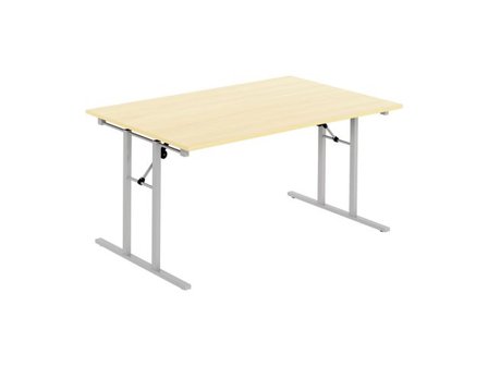 deNord Design Fällbord 1600x800x730x25 ljus björk/silv - Lyreco - Kontorsmöbler och inredning > Bord och hurtsar > Fällbord
