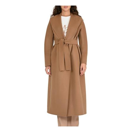 Max Mara, Belted Coats Brązowy, Kobieta, Rozmiar: S