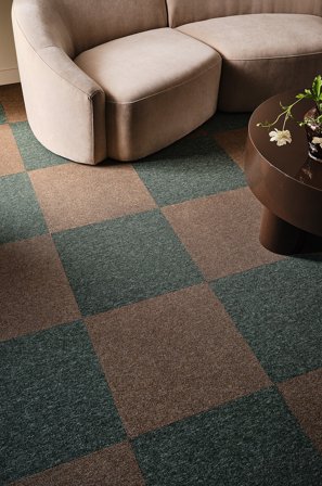 Jotex - Tekstilfliser Med 20-pakk Grønn - SIERRA - Kjøp Teppefliser hos Jotex