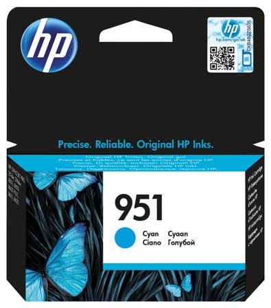 HP 951 cyan original bläckpatron, 888182554104