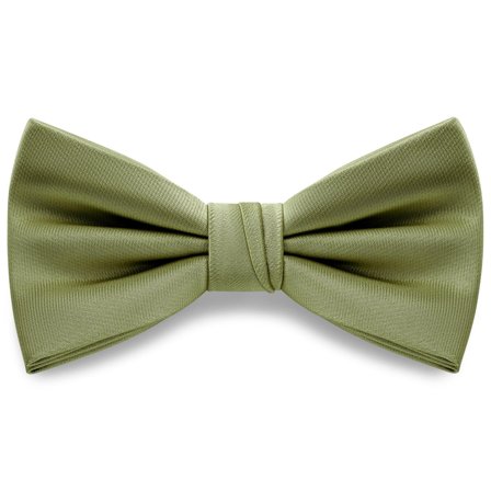 Light Green Pre-Tied Satin Bow Tie for Men - Pre-tied bow ties