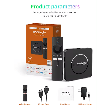 Smart TV-boks 8K HDR med dobbel Wi-Fi BT5.0