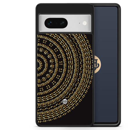 Bjornberry Skal Google Pixel 7 - Mandala Guld/svart