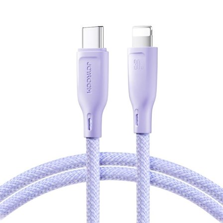 Joyroom USB-C till Lightning kabel 1m PD 30W - Lila