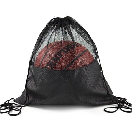 Pallokassi, verkkokassi, koripallokassi harjoituskassit urheiluvälineet tarvikkeet urheiluun koripallo tennis lentopallo kuntosali, musta