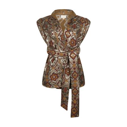 Aaiko Gilet , Bruin , Dames , Maat: S Tops