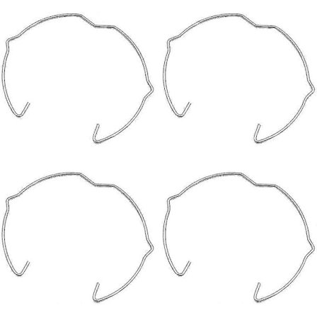 4st Fjäderringar Lås Clips & LED-glödlampshållare