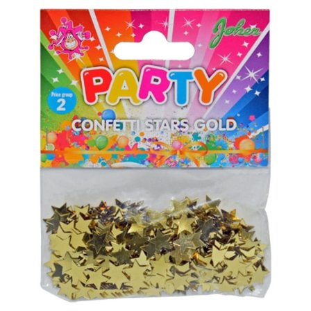 Konfetti Stjerner Gull