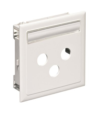 Schneider Electric 5970110 Grundsats hål för radio-,TV- och satellituttag, Antennmateriel