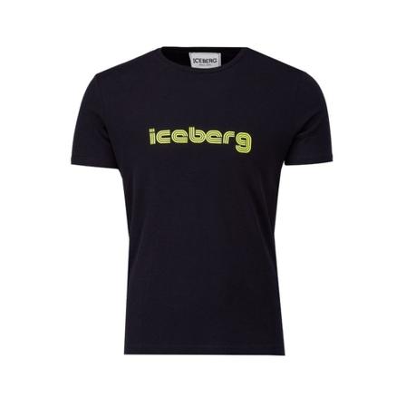 Iceberg, T-Shirts Zwart, Heren, Maat:M