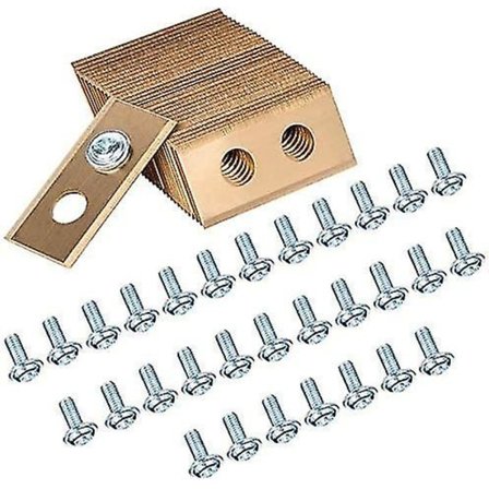 30 stk. Titanium Knive til Worx Landroid Robotplæneklipper - Titanium Knive og Forbedrede Skruer til Worx Landroid Robotplæneklipper