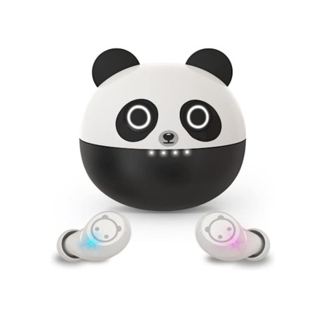 Barn Touch Control Subwoofer Vattentäta Bluetooth Hörlurar med Brusreducering Svart