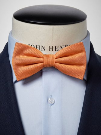 John Henric Men's Orange Fliege Size Pre-tied
