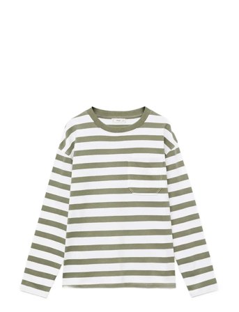 Mango | Chest-Pocket Striped T-Shirt | 5-6