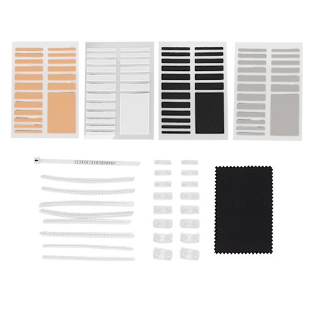 Ringstørrelsesjusterer - Klar, praktisk, vandtæt, metal, silikone, skum, fleksibel, justerbar, lille ringstørrelsesmåler