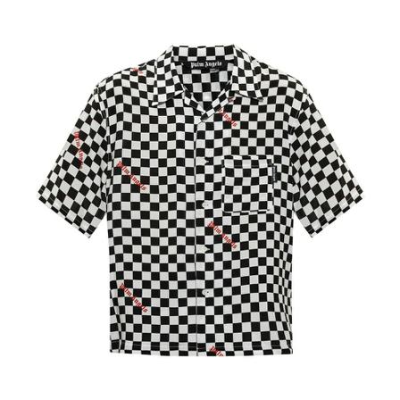 Palm Angels Checked shirt Sort, Herre Skjorter