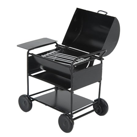 1 12 Dukkehus Miniature BBQ Grill Ovn Model RC Bil Dekoration Vogn