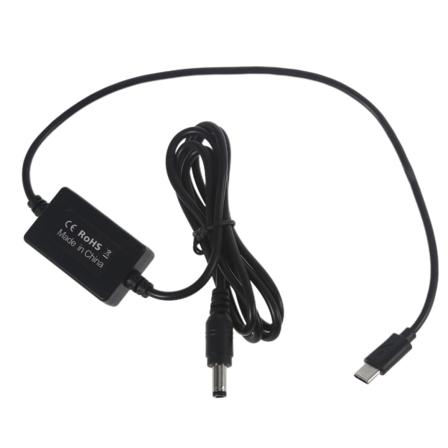 132 cm USB C 9 V 12 V PD - 8,4 V 5,5 x 2,1 mm power polkupyörän LED-lamppuvalokameralle, akku ja paljon muuta
