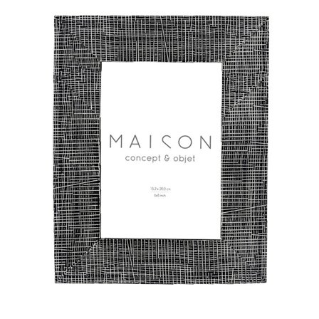 Valokuvakehys 21x27cm Polyresin musta lasi