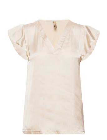 Sc-Thilde Blouses Short-sleeved Creme Soyaconcept