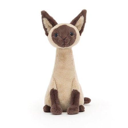 IRIS SIAMESE CAT Jellycat pehmolelu, harvinainen, uusi, pölypussilla, 27 cm