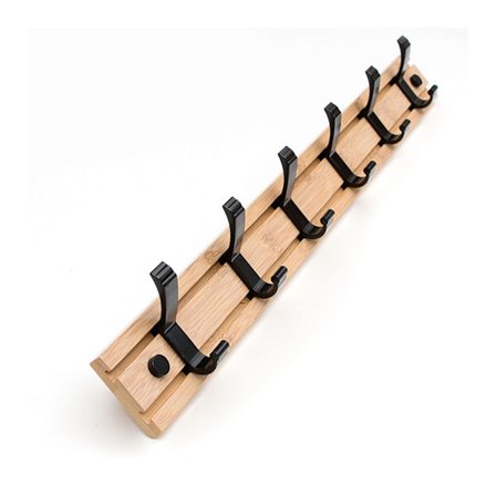 Dekorativ klädhängare, kreativ flyttbar väggklädhängare, displayförvaring, multifunktionell väggklädhängare i trä för hallen