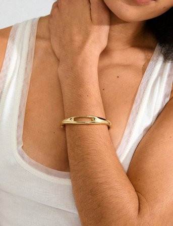 Pilgrim Free Bangle Gold-Plated - Gold - ONE SIZE