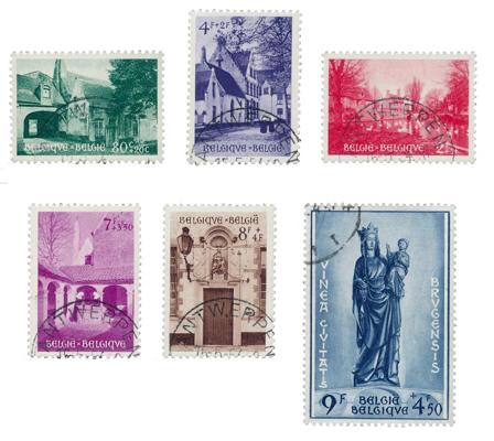 Belgien 1954 - OBP 946/51 - Stemplet