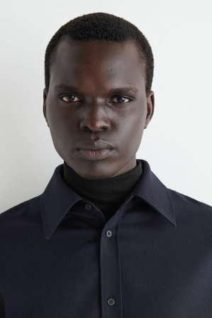 COS Men's Camicia In Flanella Di Lana in Blu