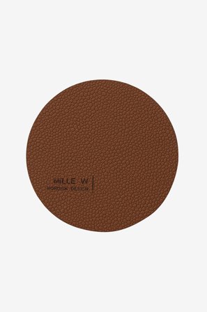 MiLLE W NORDISK DESIGN - Glassunderlegg Runde 4-pakning - Brun - Bar- & drinktilbehør - Fra Homeroom