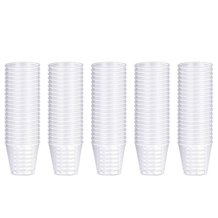 100 st Återanvändbara Plastshotsglas 30 ml Snapsglas för Fest Clear Shot-glas Starka Hållbara Glas för Banketter Fest