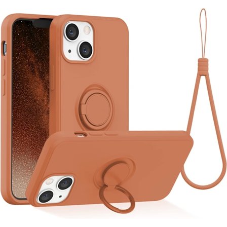 Kompatibelt med iPhone 13 Skal, (Korallorange)