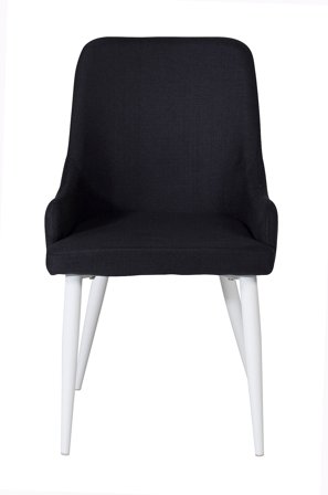 Venture Home - Spisestol Pia Stoff, 2-pk - Svart - Stoler - Fra Homeroom