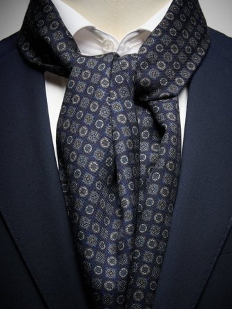 John Henric Men's Blauer Schal Size Onesize