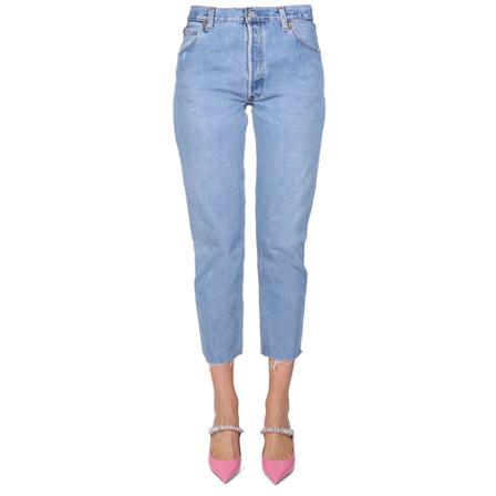 Re/Done Five Pocket Jeans , Blauw , Dames , Maat: W26